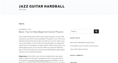 Desktop Screenshot of jazzguitarhardball.com