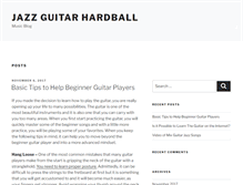 Tablet Screenshot of jazzguitarhardball.com